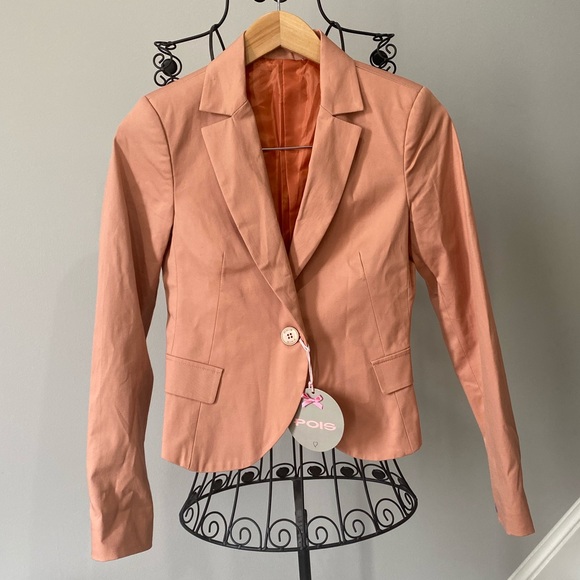 POIS Jackets & Blazers - NWT POIS Giacca Basica Papaya Blazer Jacket 8